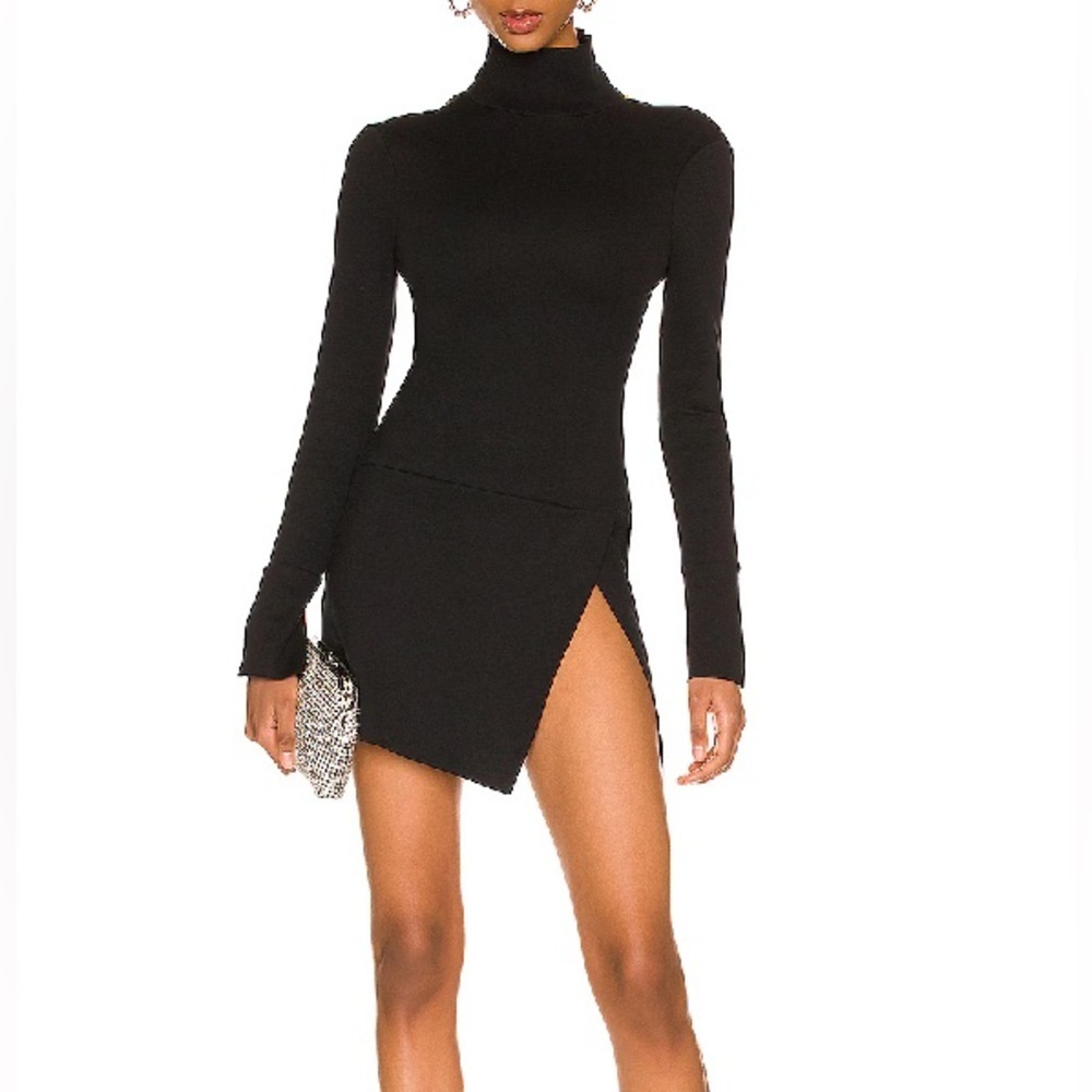 Lovers + Friends Tati turtleneck open back mini dress, medium